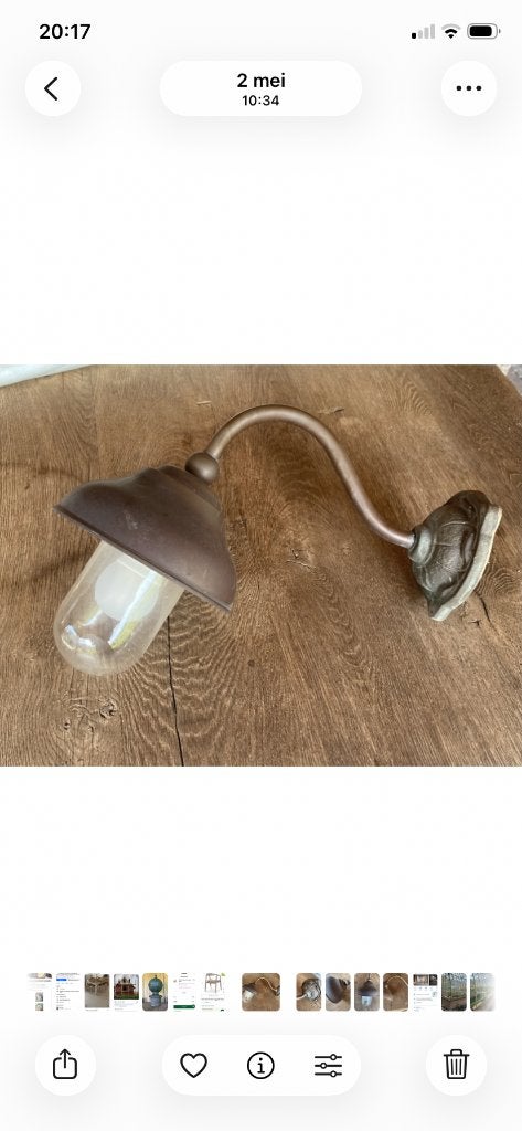 Frezoli, tierlantijn buitenlamp, Ophalen of Verzenden, Gebruikt, Overige materialen