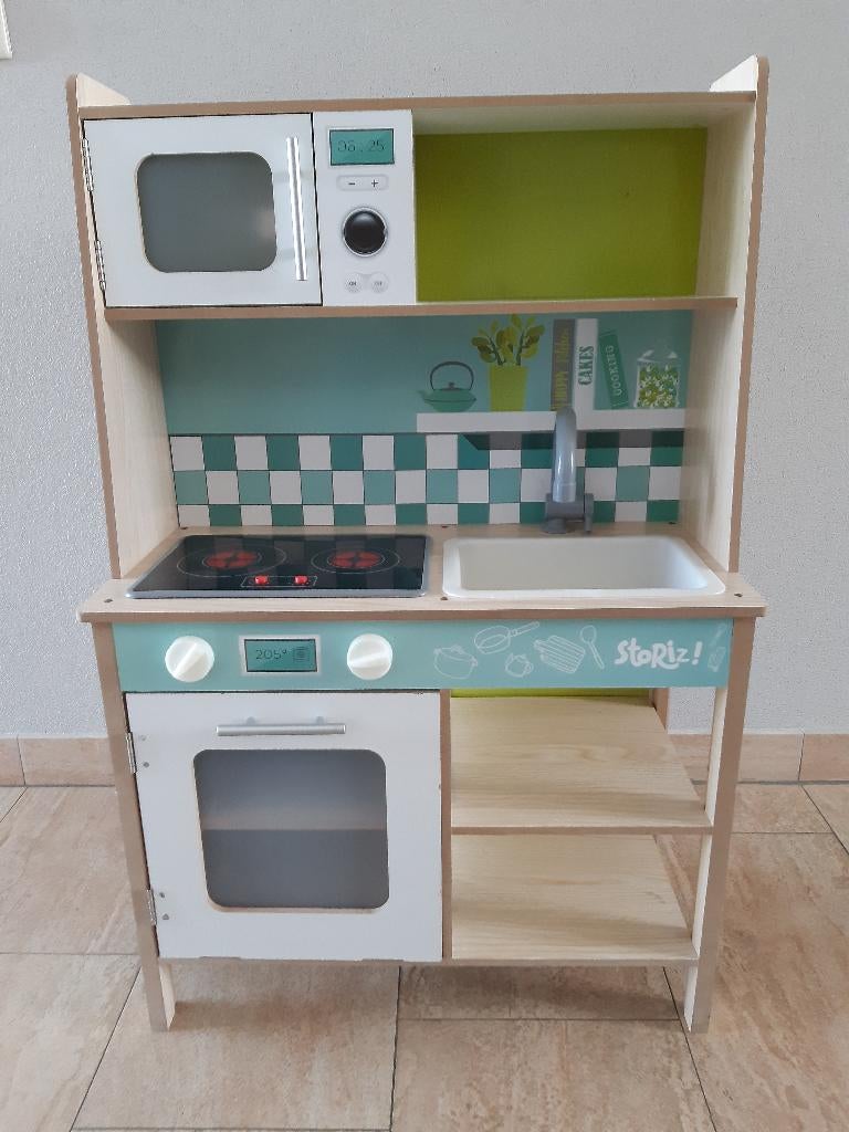 Houten Kinder Keukentje incl toebehoren, Kinderen en Baby's, Speelgoed | Speelkeukens, Ophalen, Gebruikt, Hout, Speelkeuken