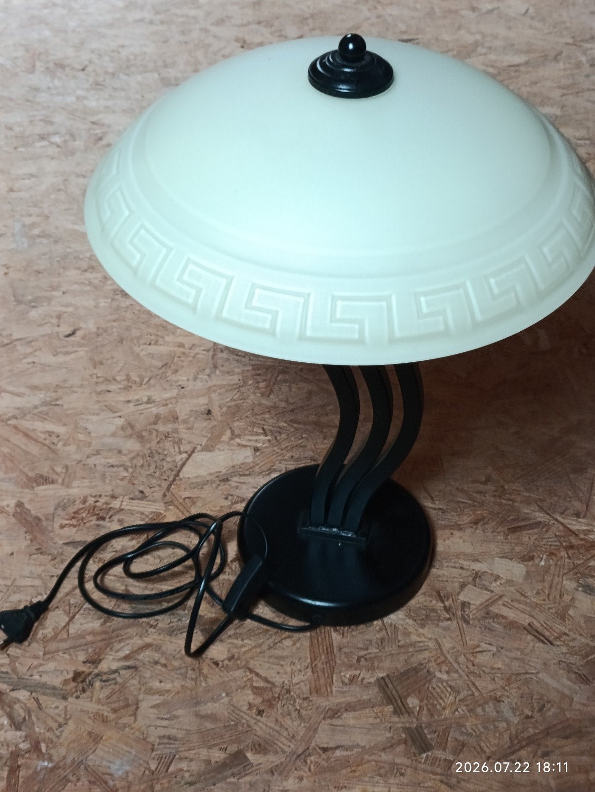 mooie lamp voor op dressoir, Ophalen, Gebruikt, Vintage, E14 (klein)