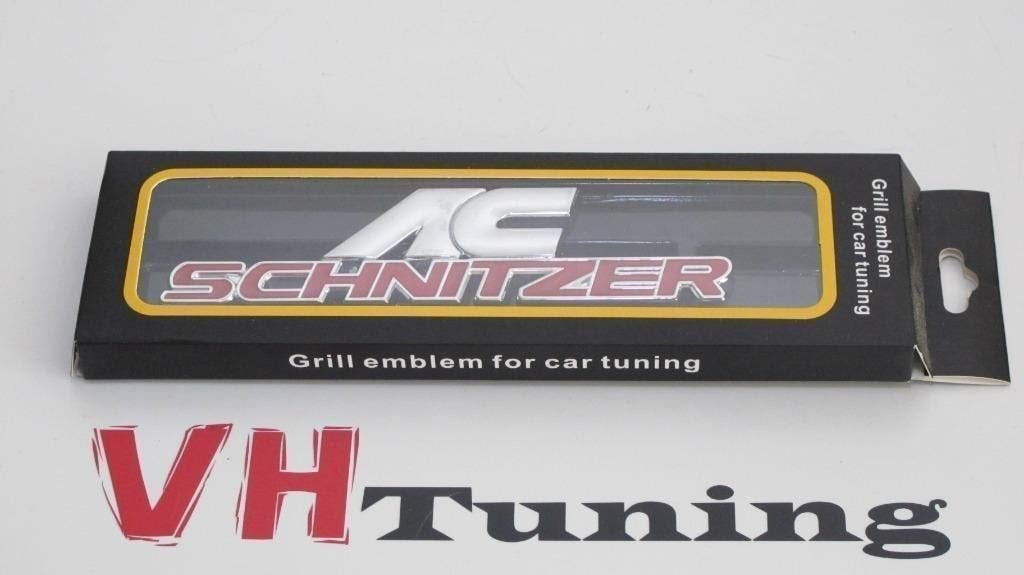 BMW AC schnitzer 3D logo 14CM Grill bevestiging met schroefd, Auto diversen, Ophalen of Verzenden