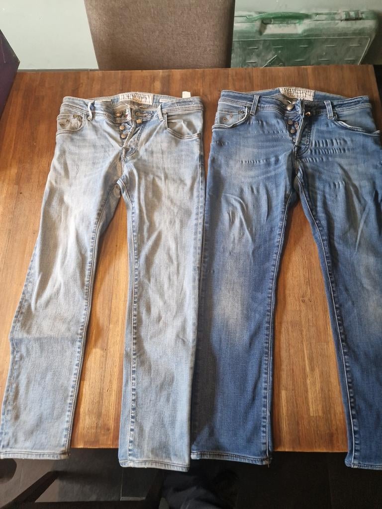 2x Jacob Cohen Jeans - 622c en style 622 maat 31, Blauw, W32 (confectie 46) of kleiner, Ophalen of Verzenden, Jacob Cohen