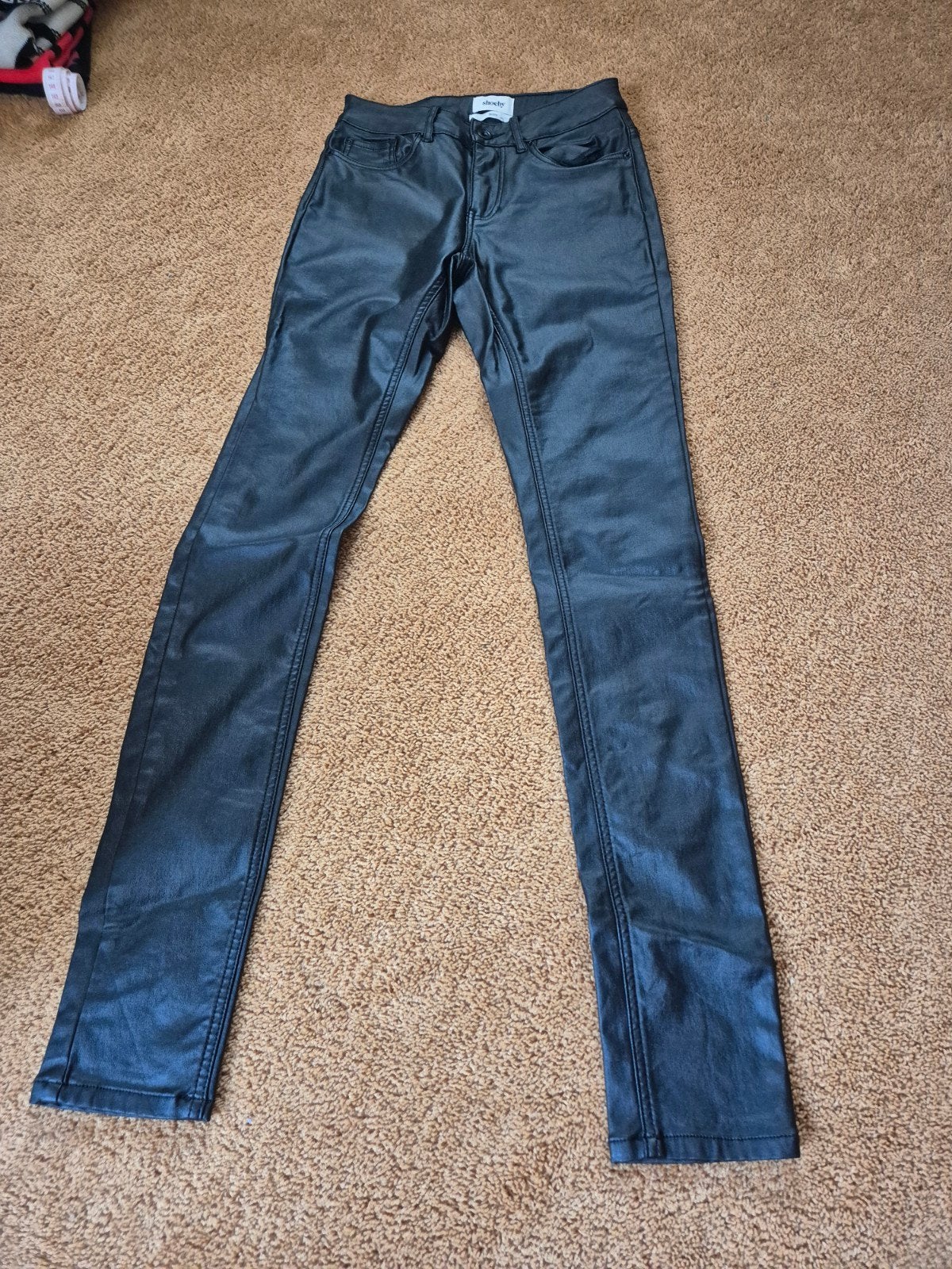Shoeby skinny dames broek met coatinglaag, Kleding | Dames, Broeken en Pantalons, Maat 38/40 (M), Zwart, Nieuw, Ophalen of Verzenden