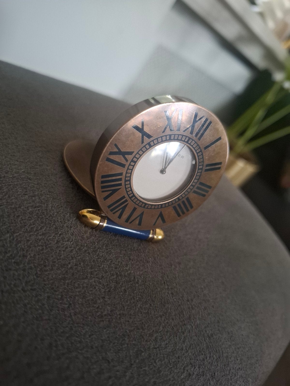 Cartier Paris Quartz Reis- Bureau-klok -( loopt niet), Ophalen of Verzenden