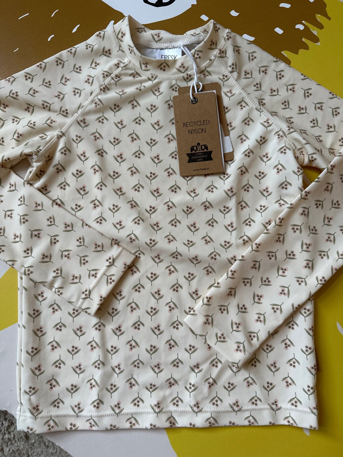 Fresk UV zwemshirt lange mouwen - Olives - Maat 122/128, Kinderen en Baby's, UV-zwemkleding, Jongen of Meisje, Nieuw, Overig