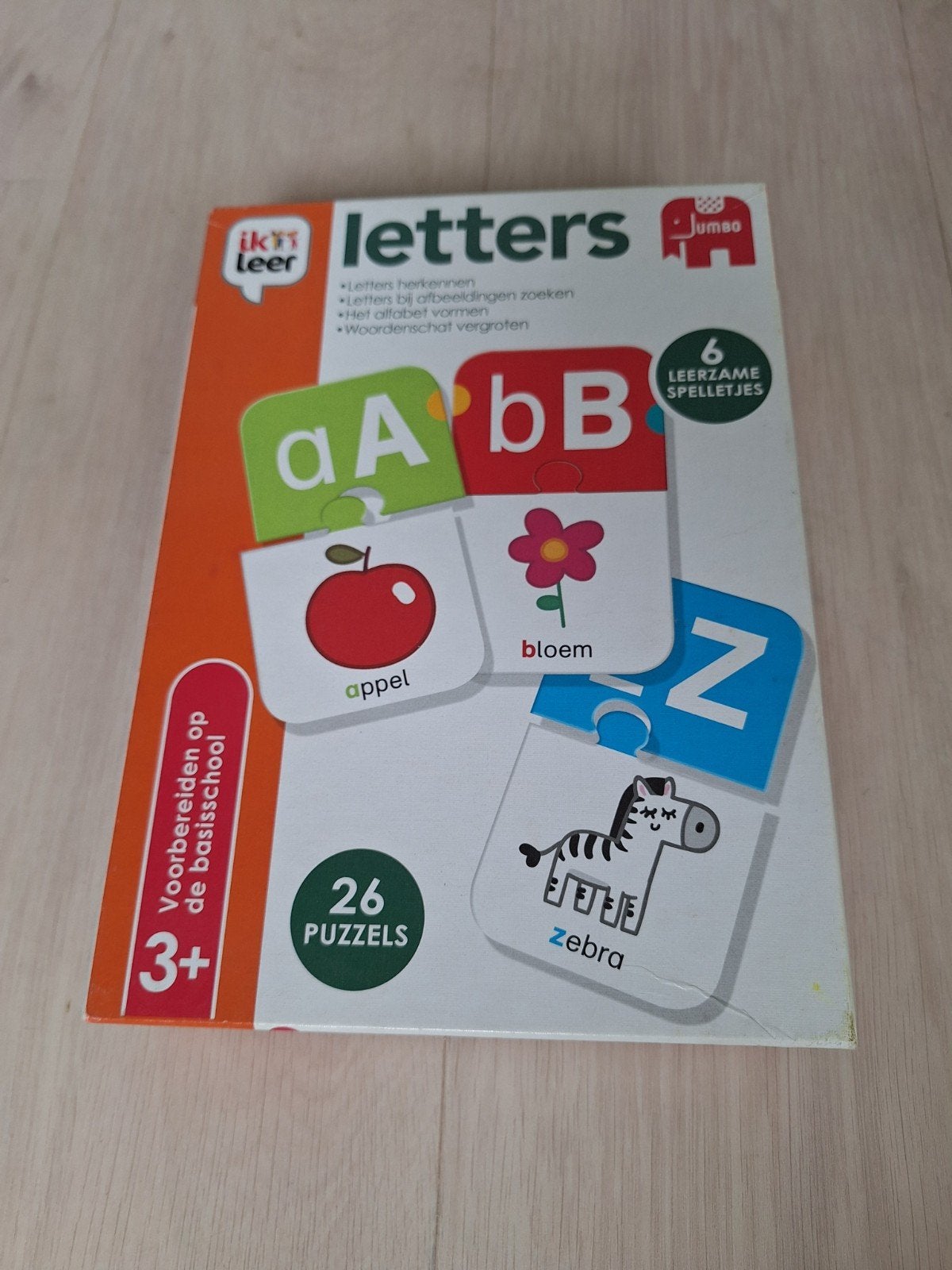 Ik leer letters Jumbo - Educatief puzzelspel, Kinderen en Baby's, Speelgoed | Educatief en Creatief, Ophalen of Verzenden, Gebruikt