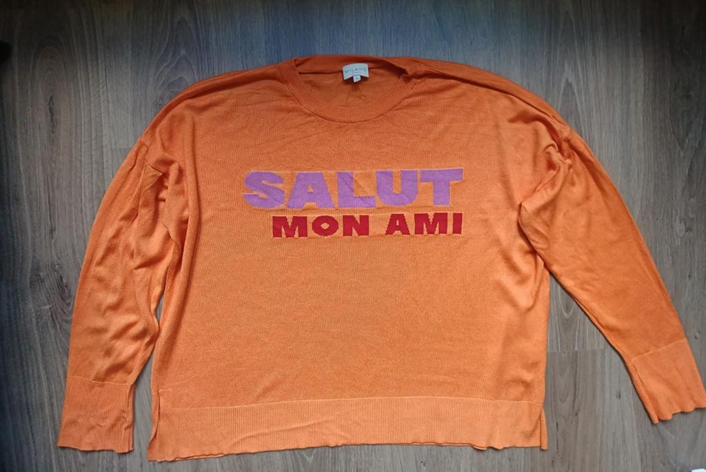 Milano Italy trui XL oranje - Salut Mon Ami, Maat 46/48 (XL) of groter, Milano Italy, Oranje, Ophalen of Verzenden