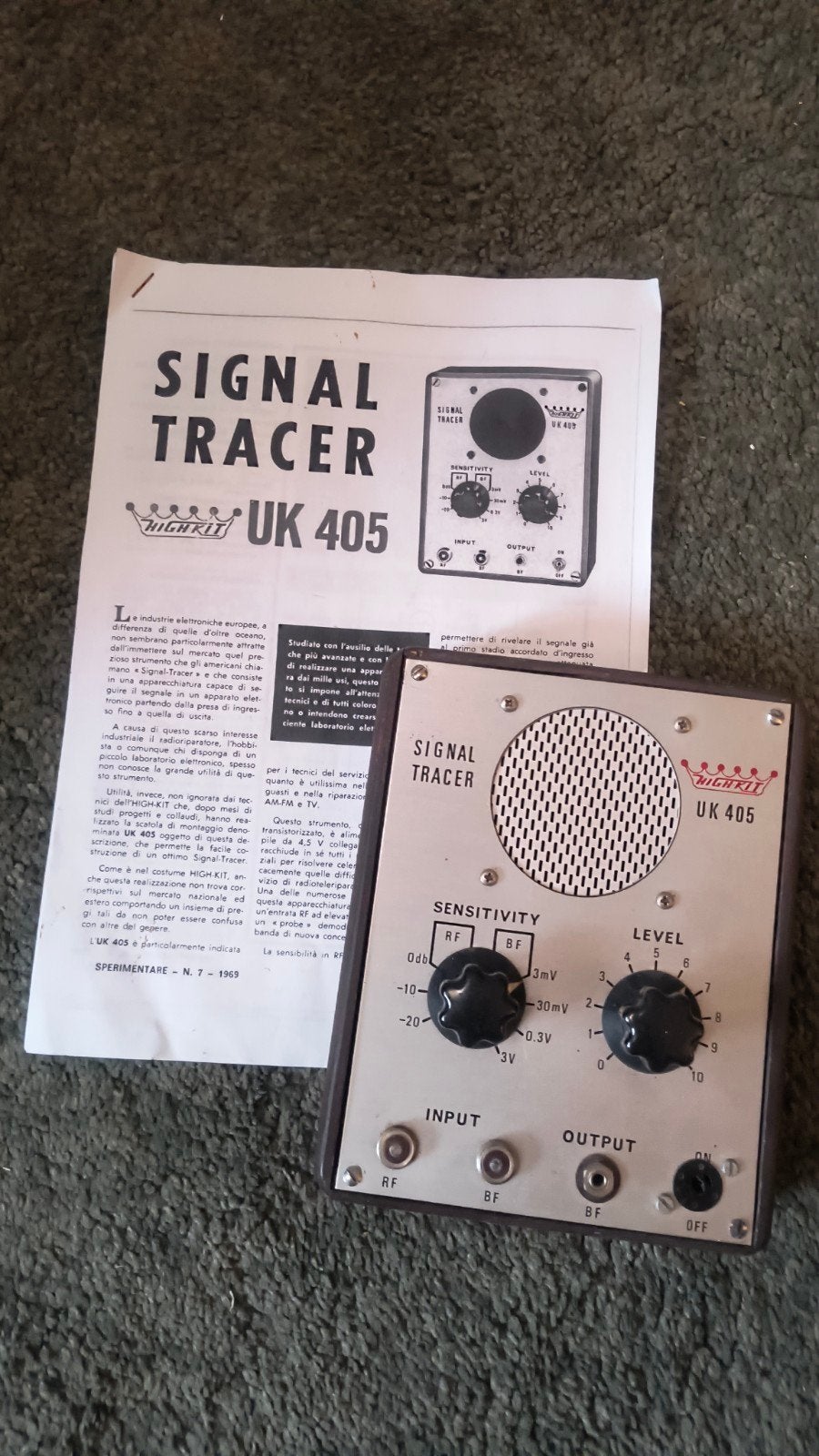 signal tracer af lf hf rf  Highkit uk 405 inkl. doc, Ophalen of Verzenden, Zo goed als nieuw