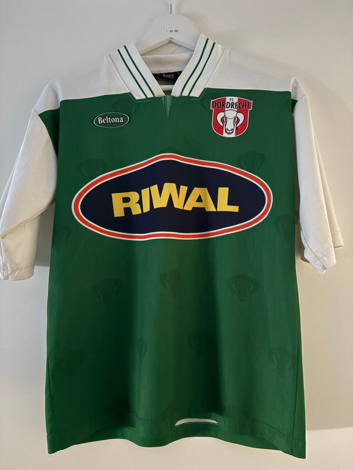 FC Dordrecht thuis shirt 2008-2010, Maat XS of kleiner, Ophalen of Verzenden, Gebruikt, Shirt