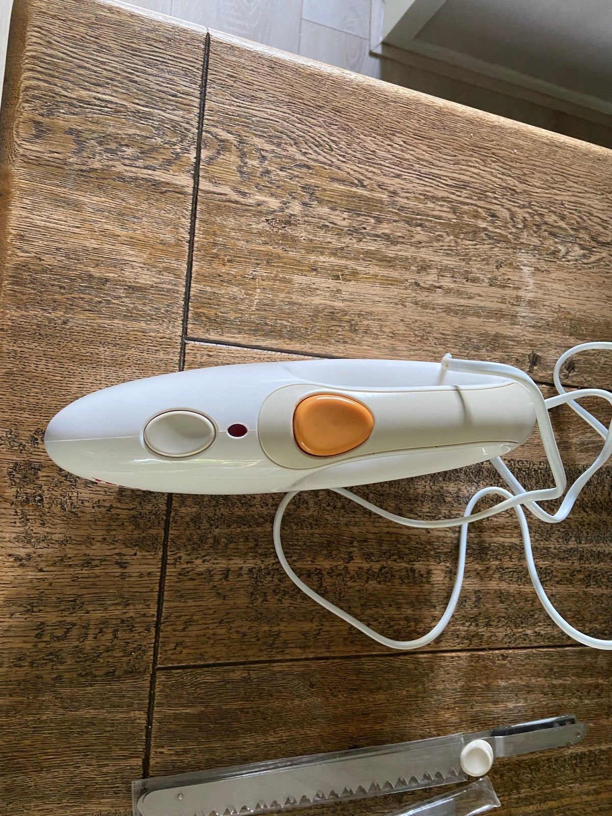 Tefal Prep'Line Elektrisch Mes met Zelfslijpende Messen, Gebruikt, Ophalen of Verzenden, Metaal, Snijmachine