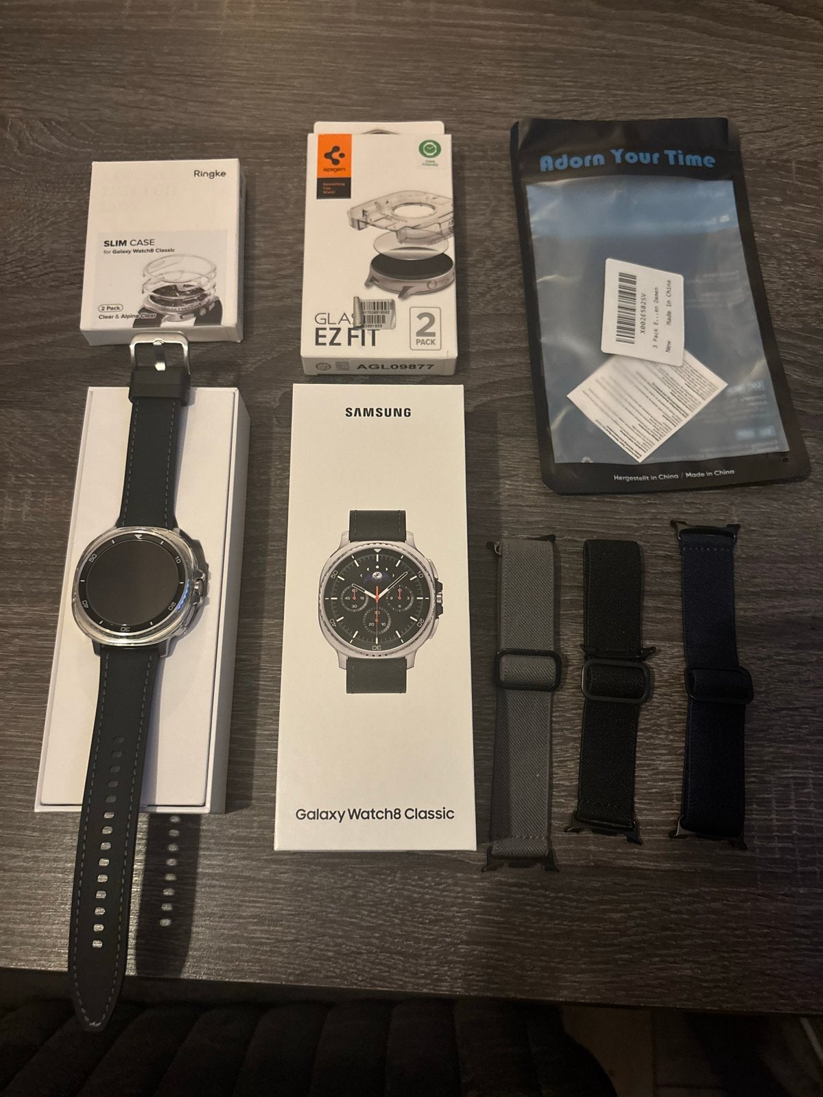 Samsung Galaxy Watch 8 Classic, Black,46mm LTE + accessoires, Ophalen, Hartslag, Zo goed als nieuw, Waterdicht