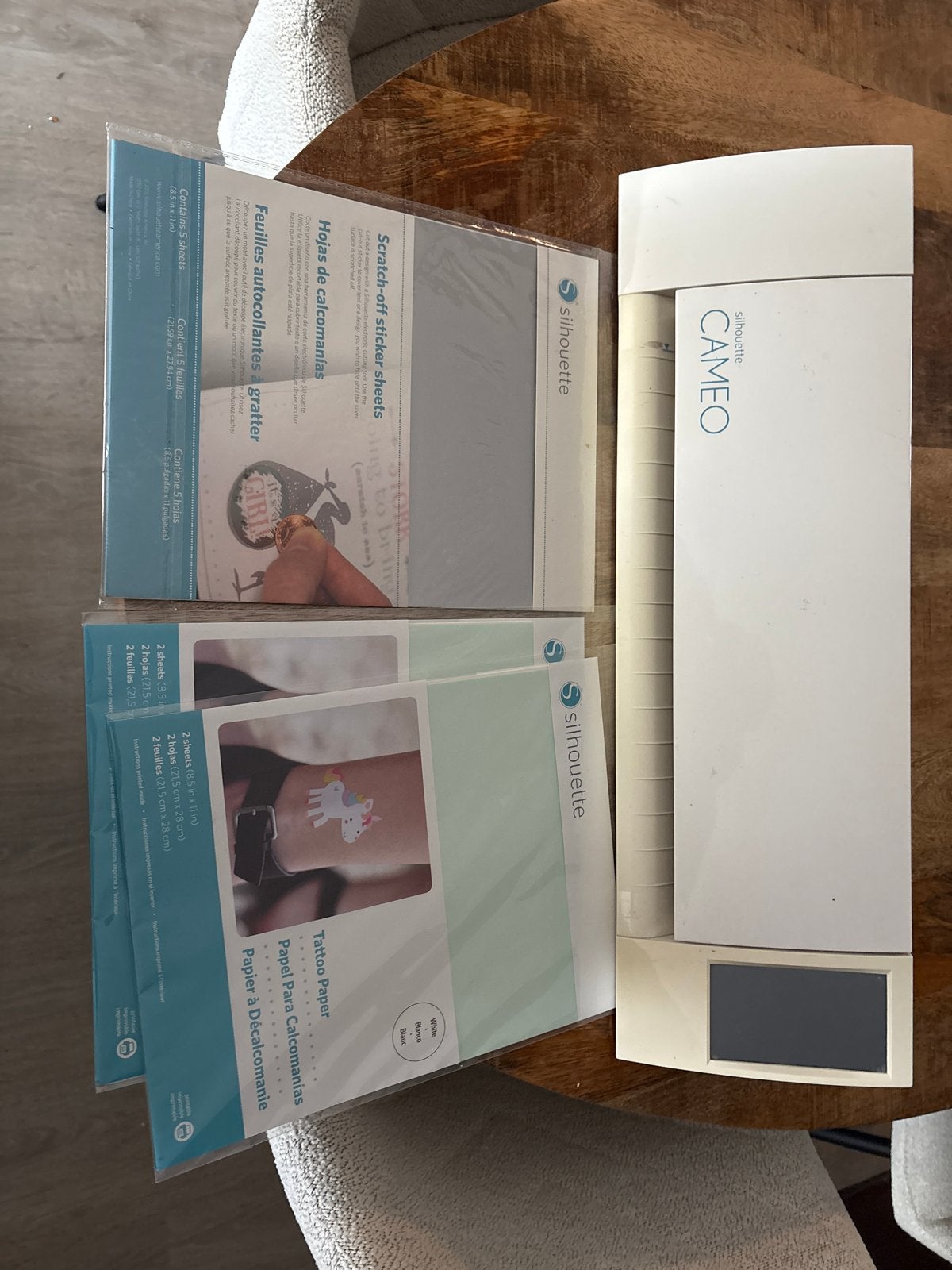 Silhouette Cameo snijmachine met toebehoren, Hobby en Vrije tijd, Gebruikt, Machine, Wit, Ophalen