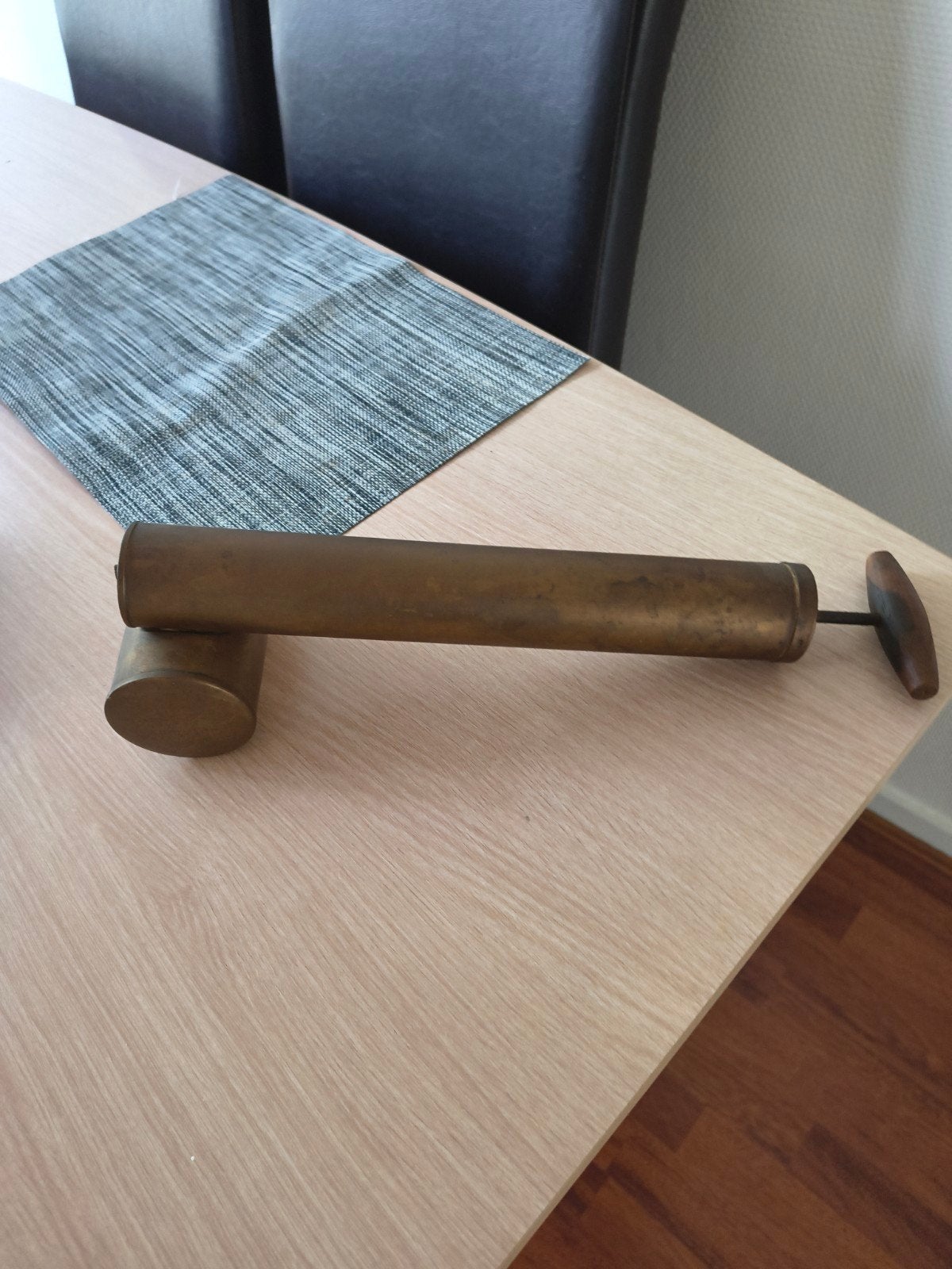 Antieke messing ook wel flitspuit genoemd, Antiek en Kunst, Antiek | Gereedschap en Instrumenten, Ophalen of Verzenden