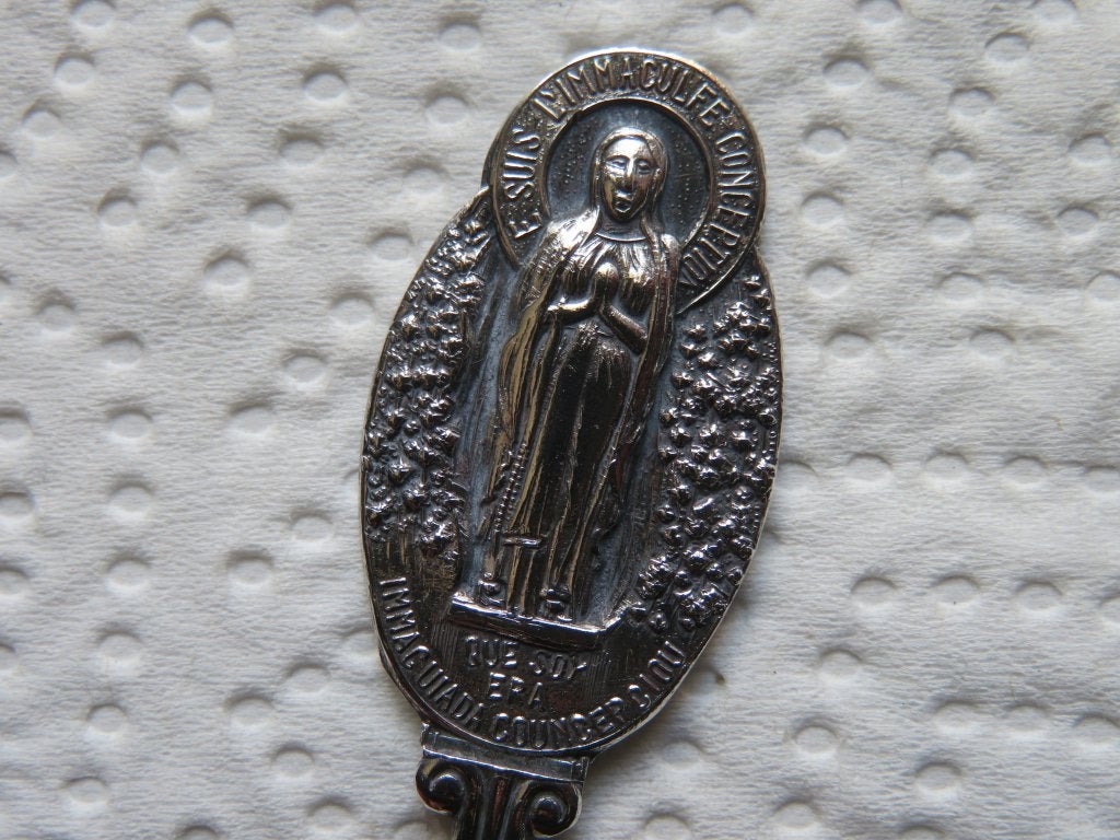 Lepeltje de Maagd Maria verschenen in de Grot van Lourdes, Verzenden, Nieuw, Overige materialen, Bestek