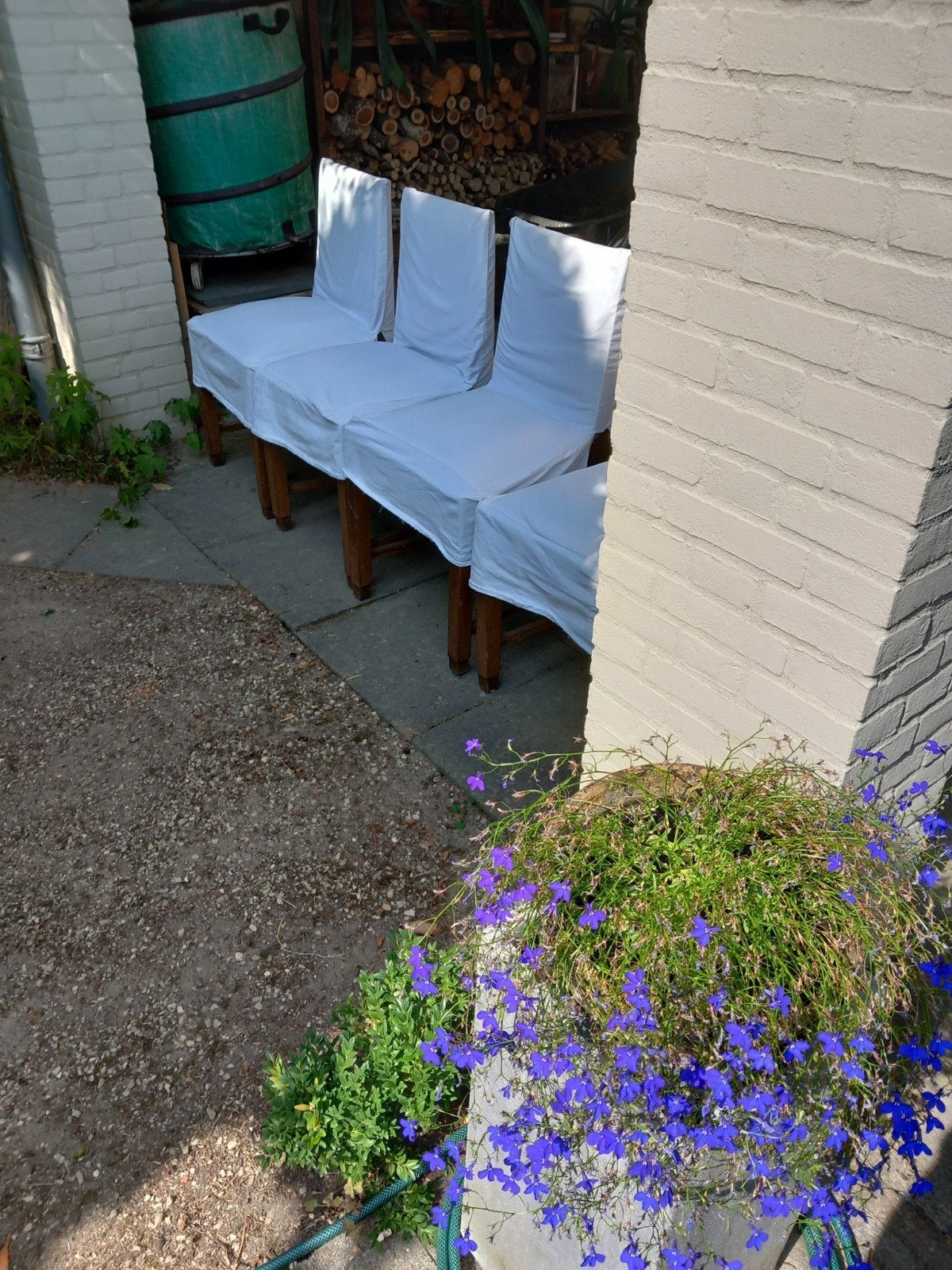 Eikenhouten tafelstoelen, Huis en Inrichting, Stoelen, Ophalen, Gebruikt, Bruin, Vier