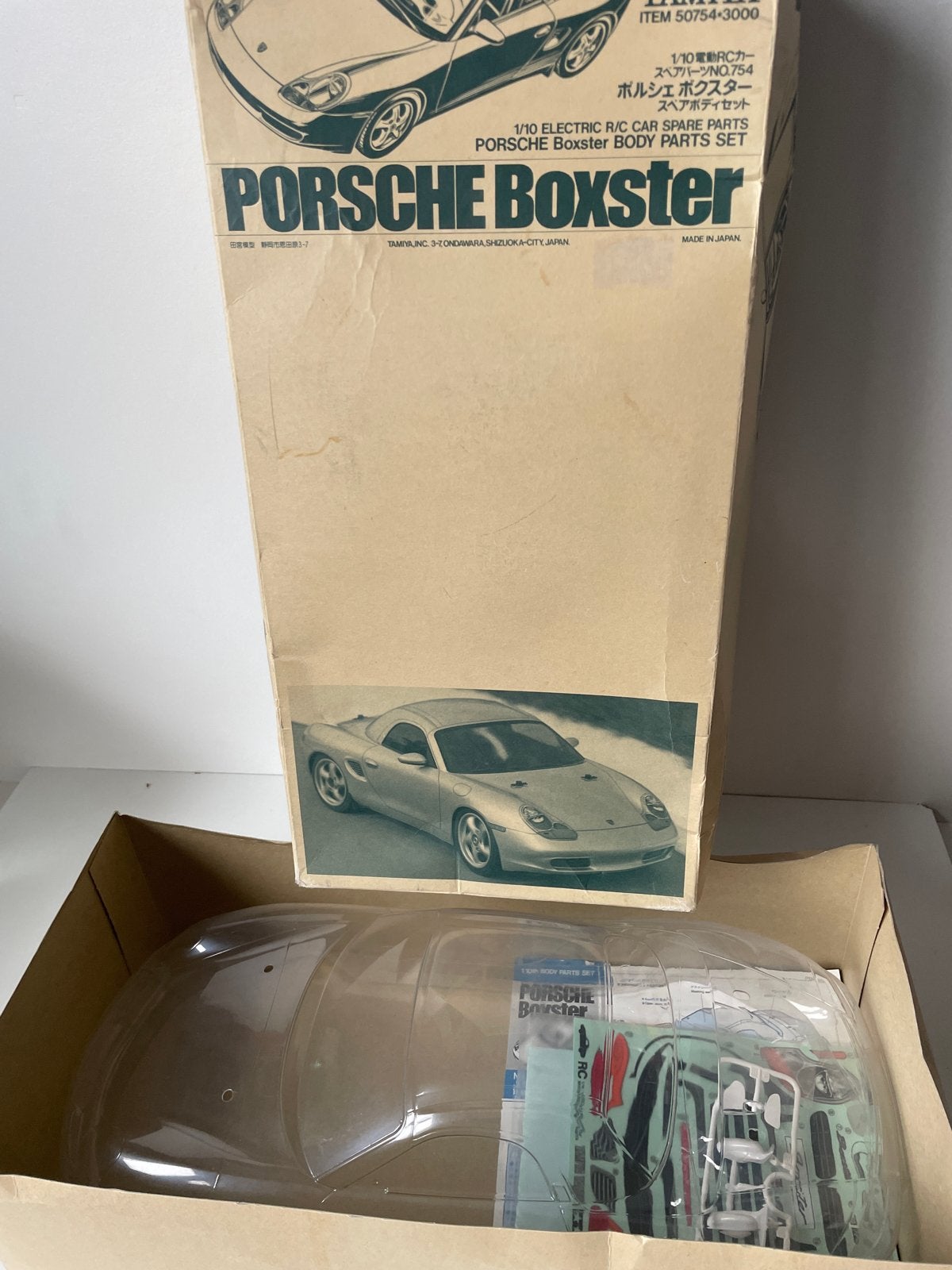 Tamiya Porsche Boxster RC Carrosserie Onderdelen Set 1:10, Elektro, Nieuw, Ophalen of Verzenden, Schaal 1:10