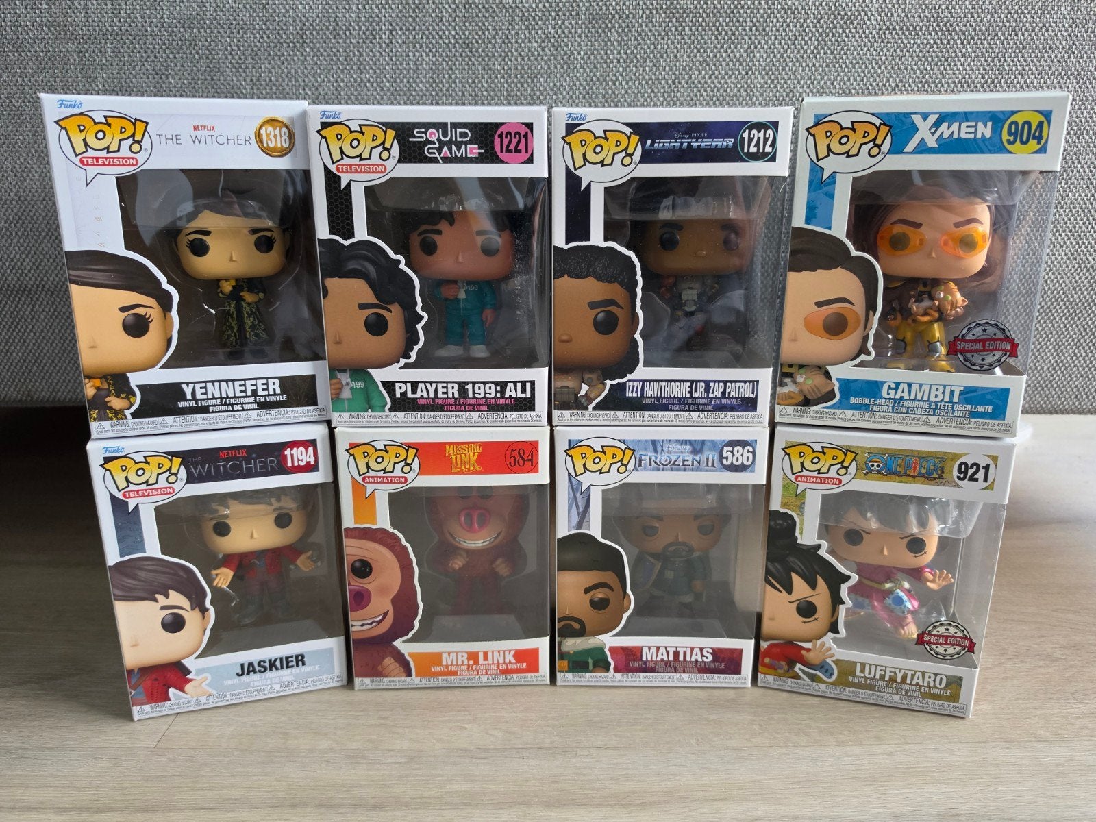 Funko Pop! The Witcher, Squid Game, Lightyear, X-M, Verzamelen, Ophalen of Verzenden, Zo goed als nieuw