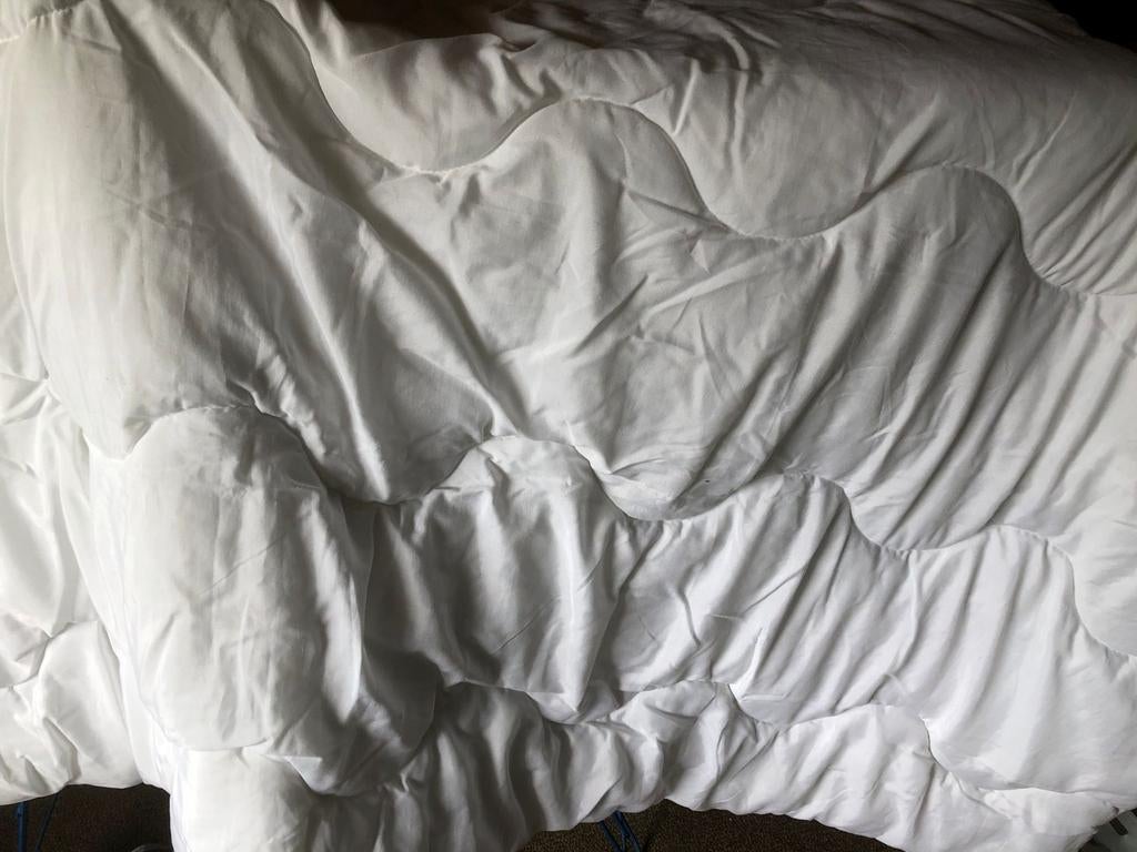 Eenpersoons dekbed 140x200 cm - Katoen, Ophalen, Eenpersoons, Wit, 140 cm