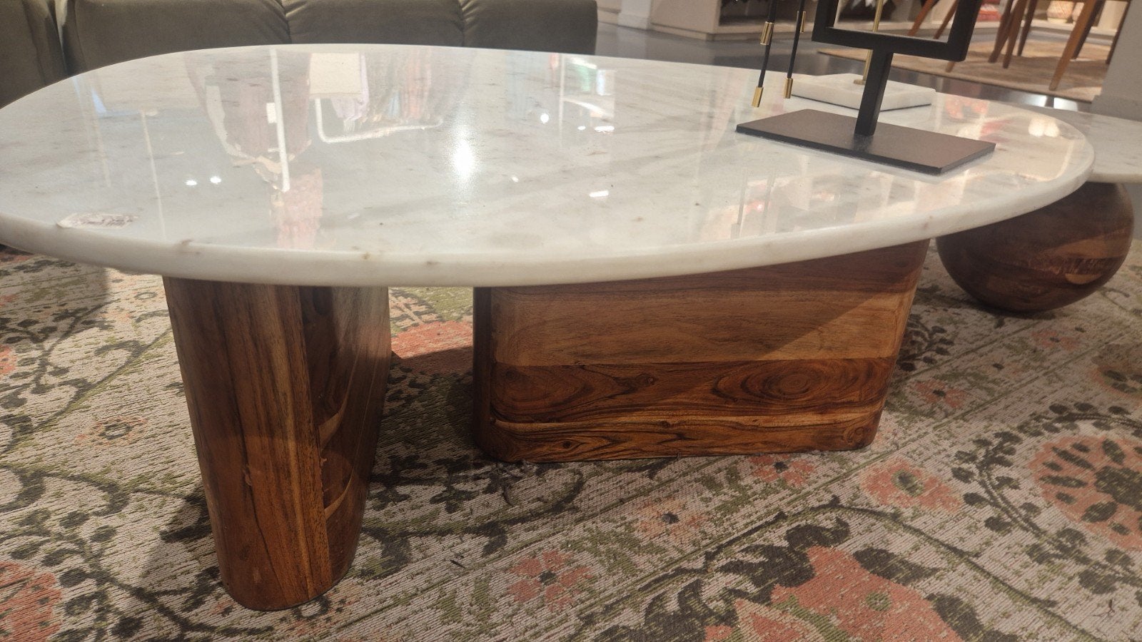 Gezocht!!!! Sissy-Boy Salontafel met Marmeren Blad, Ophalen, Gebruikt, Overige houtsoorten, Modern, Luxe