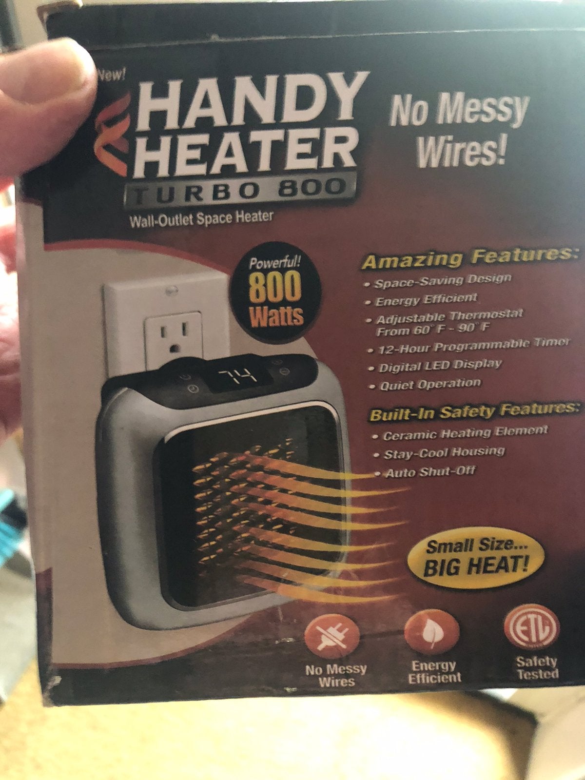 Handy Heater 800 wandcontactdoos, Huis en Inrichting, Ophalen, Nieuw, Elektrisch, Overige soorten