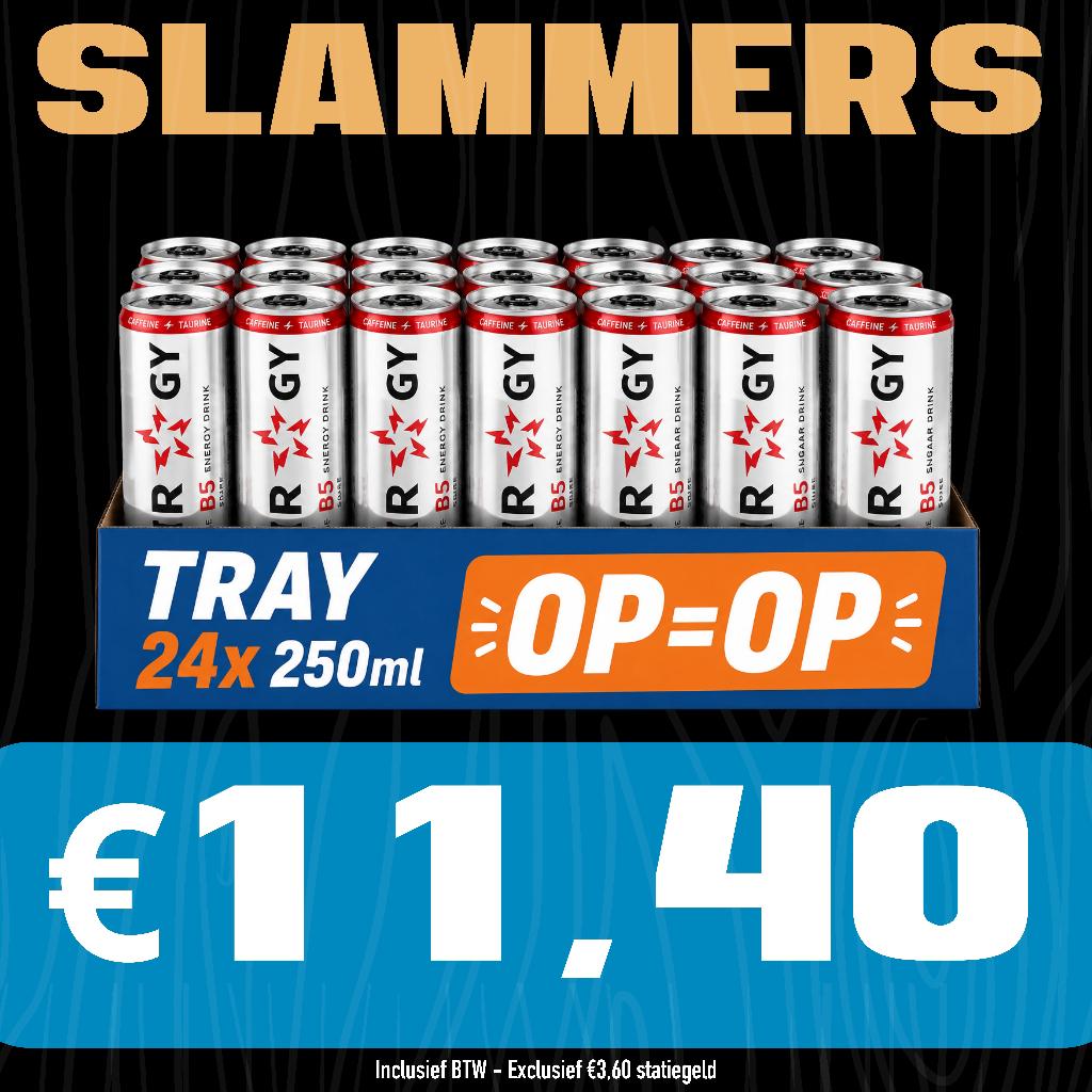 Cola & Fanta 24x330ML €15 & SLAMMERS ENERGY 24x250ml €11,40!, Diversen, Levensmiddelen, Ophalen