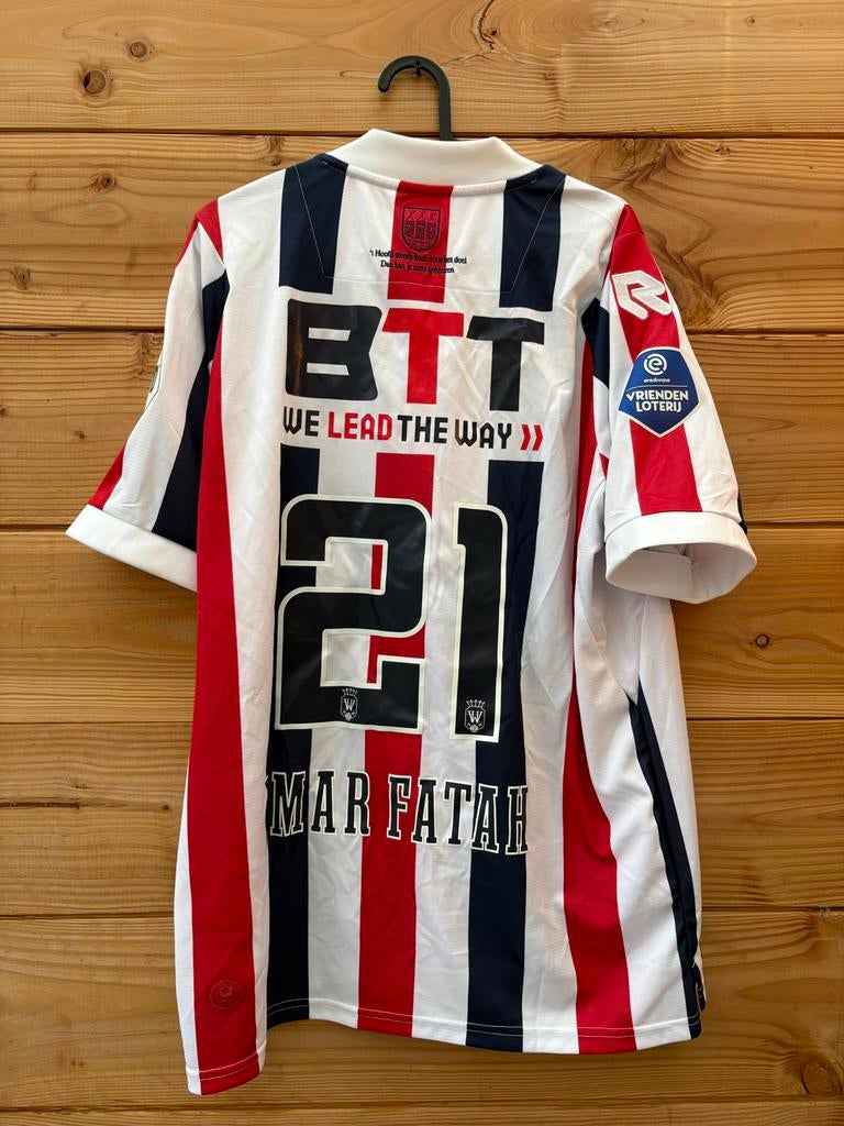 Matchworn Amar Fatah Willem II shirt, Verzamelen, Ophalen of Verzenden, Zo goed als nieuw, Willem II, Shirt