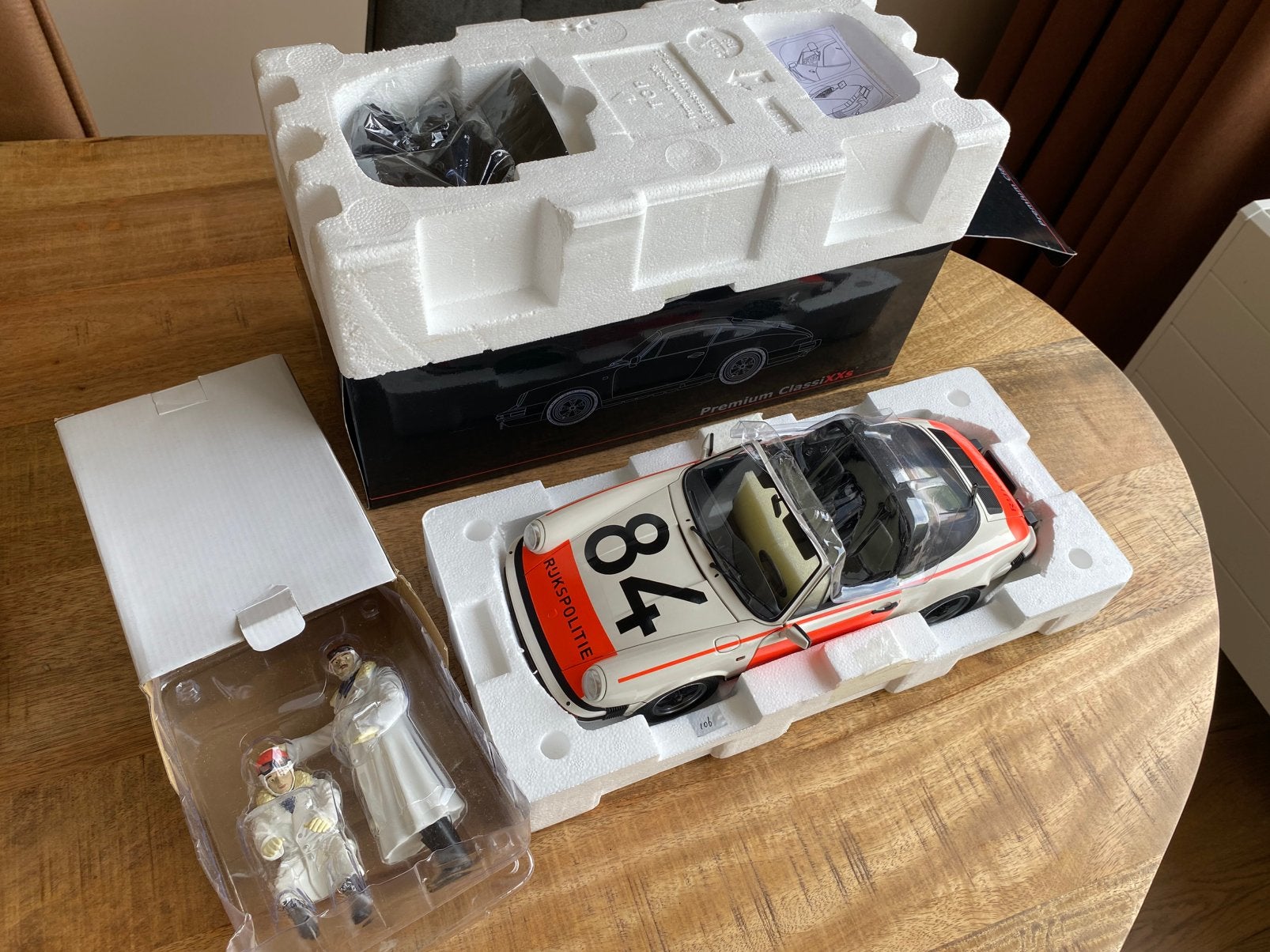 1/12 Porsche 911 Targa rijkspolitie Premium classixxs 1:12, Ophalen of Verzenden, Zo goed als nieuw, Auto
