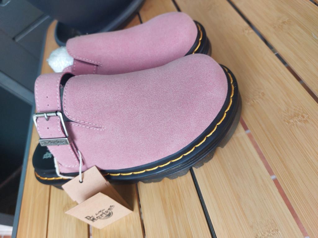Dr. Martens Jorge II Roze Suède Muiltjes - Nieuw, Kleding | Dames, Schoenen, Nieuw, Dr. Martens, Roze, Sandalen of Muiltjes