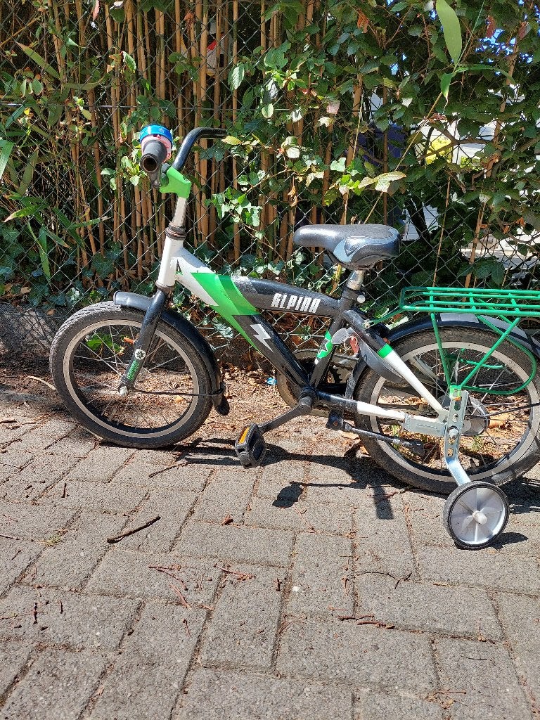 Alpina kinderfiets 4-6jaar, Fietsen en Brommers, Fietsen | Kinderfietsjes, Ophalen, Terugtraprem, Zijwieltjes, Alpina