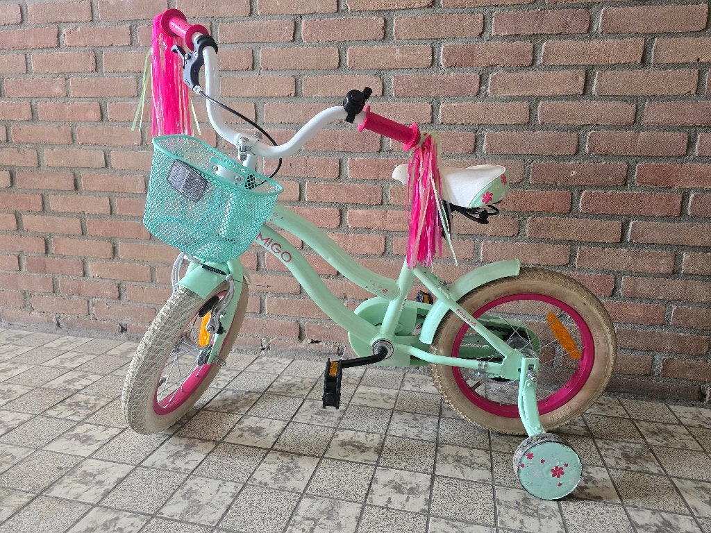 Kinderfiets 14inch Amigo, Ophalen, Zo goed als nieuw, Minder dan 16 inch, Amigo