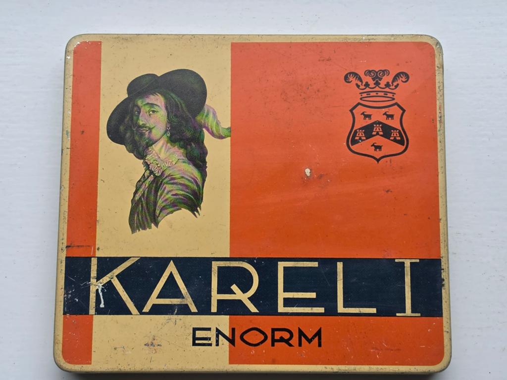 Karel I Enorm sigaren blik, Ophalen of Verzenden, Gebruikt, Overige
