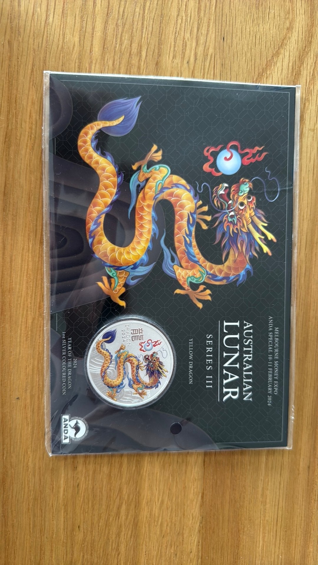 0.999 zilvere lunar 3 - dragon - 1 oz, Ophalen of Verzenden, Zilver