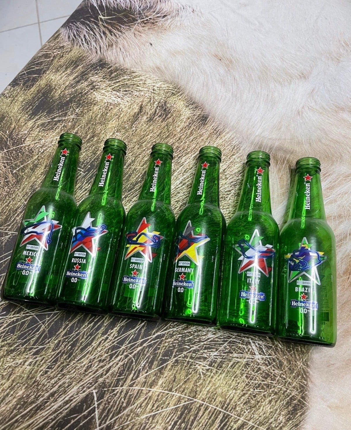 Heineken 0.0 F1 Edition Bierflesjes - 6 stuks, Ophalen of Verzenden, Gebruikt