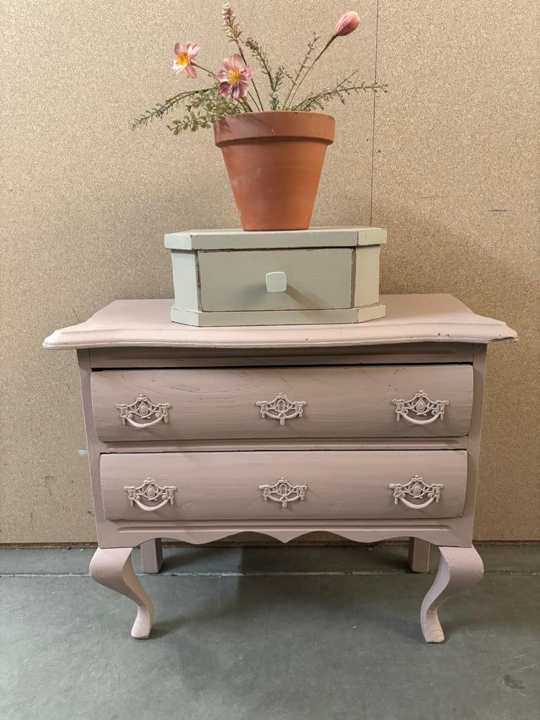 Brocante ladekast, Huis en Inrichting, Kasten | Ladekasten, Studio Larilo, 1 of 2 laden, Eikenhout, Zo goed als nieuw
