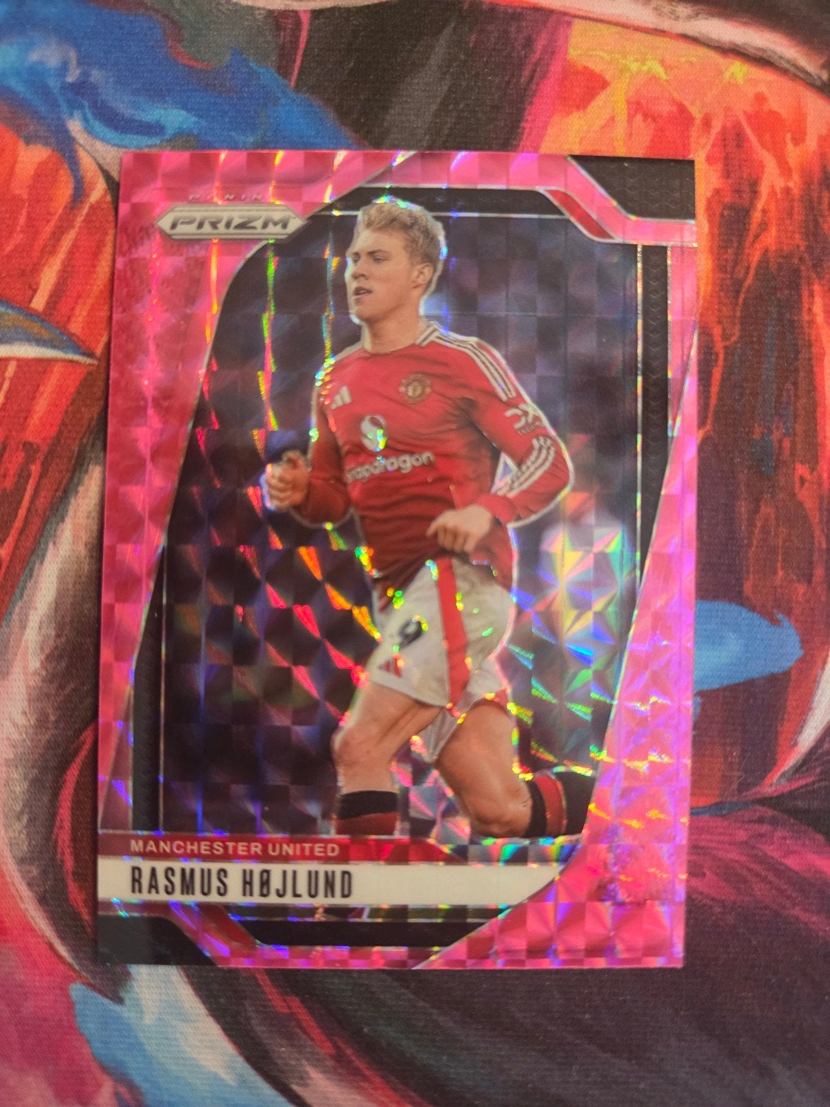 Panini Prizm Rasmus Højlund Manchester United Voetbalkaart, Ophalen of Verzenden