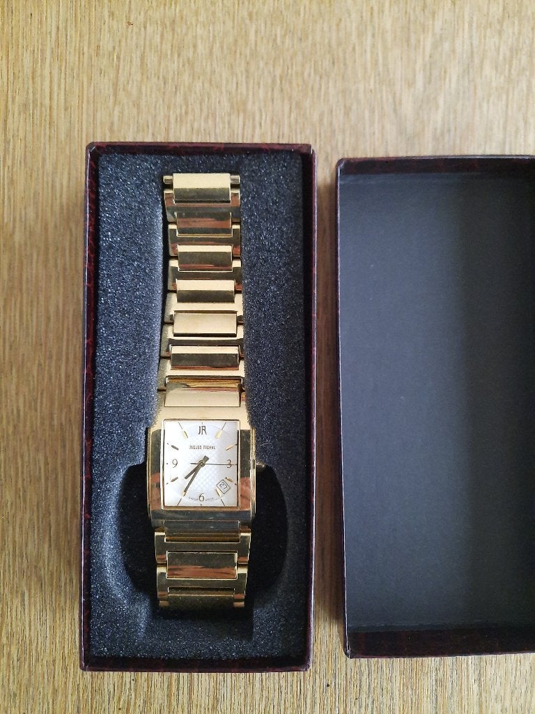 Horloge. Jaques Richal. Swiss made. 18 Karaat gold plated, Ophalen of Verzenden