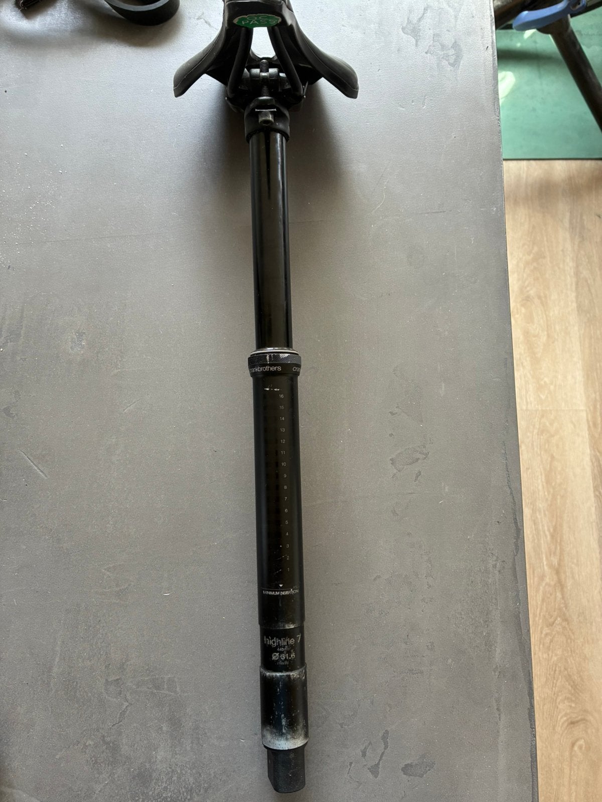 Crankbrothers highline dropper, Fietsen en Brommers, Fietsonderdelen, Gebruikt, Overige typen, Ophalen of Verzenden, Aluminium