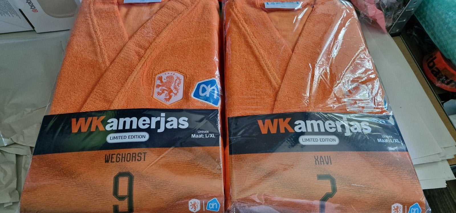 Ah wkamerjas kamerjas badjas oranje l/xl, Albert Heijn, Ophalen of Verzenden