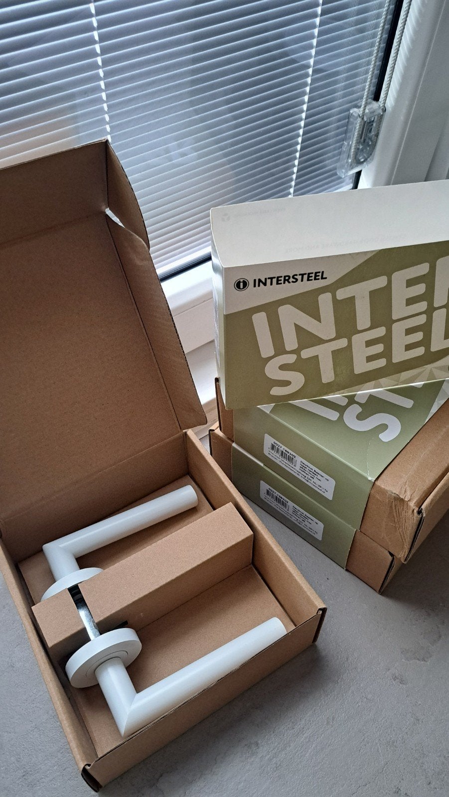 Intersteel Deurbeslag 3x - Nieuw in Doos, Ophalen of Verzenden, Nieuw, Overige materialen, Klink of Kruk