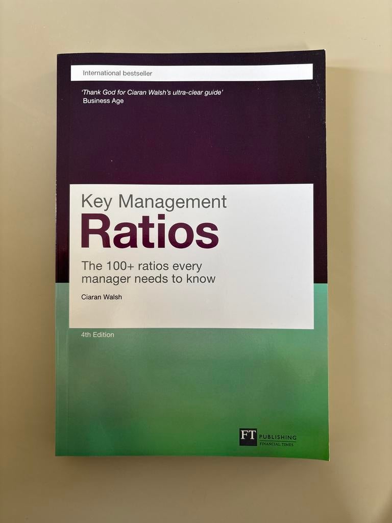 Key Management Ratios - Ciaran Walsh (4th Edition), Verzenden, Zo goed als nieuw, Management
