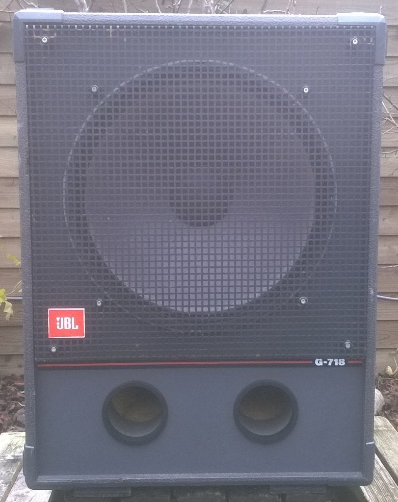 Luidsprekers baskasten 18 inch 400 Watt (2 stuks), Subwoofer, Refurbished, Ophalen of Verzenden, Nb