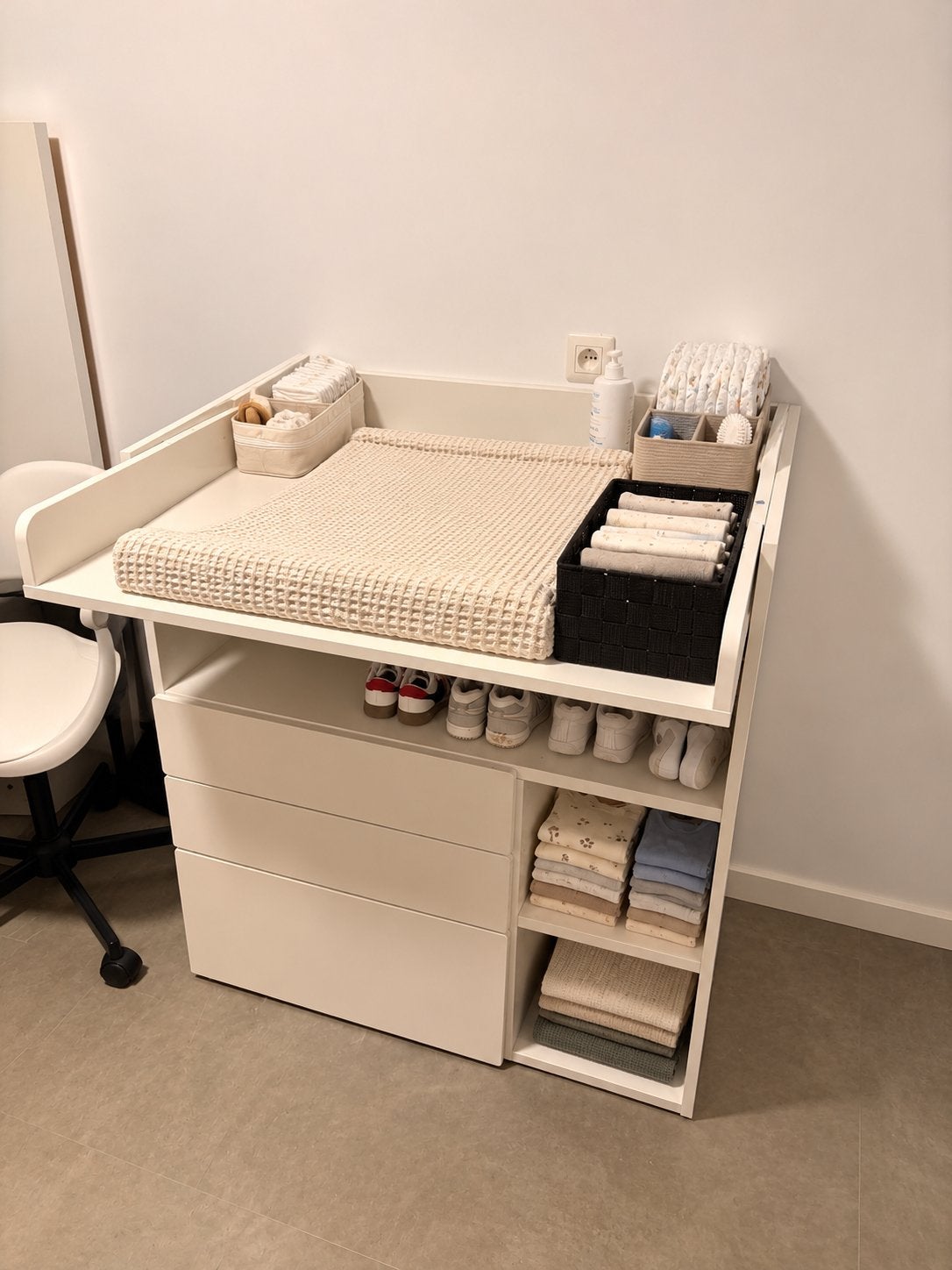 IKEA SMÅSTAD Commode met lades en open vakken, Ophalen, 70 cm of meer, 105 cm of meer, Zo goed als nieuw