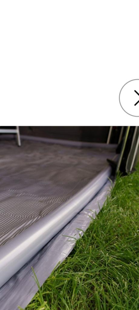 Safarica grondzeil met opblaasrand 3.00x 5.50 grijs Nieuw, Caravans en Kamperen, Ophalen, Zo goed als nieuw