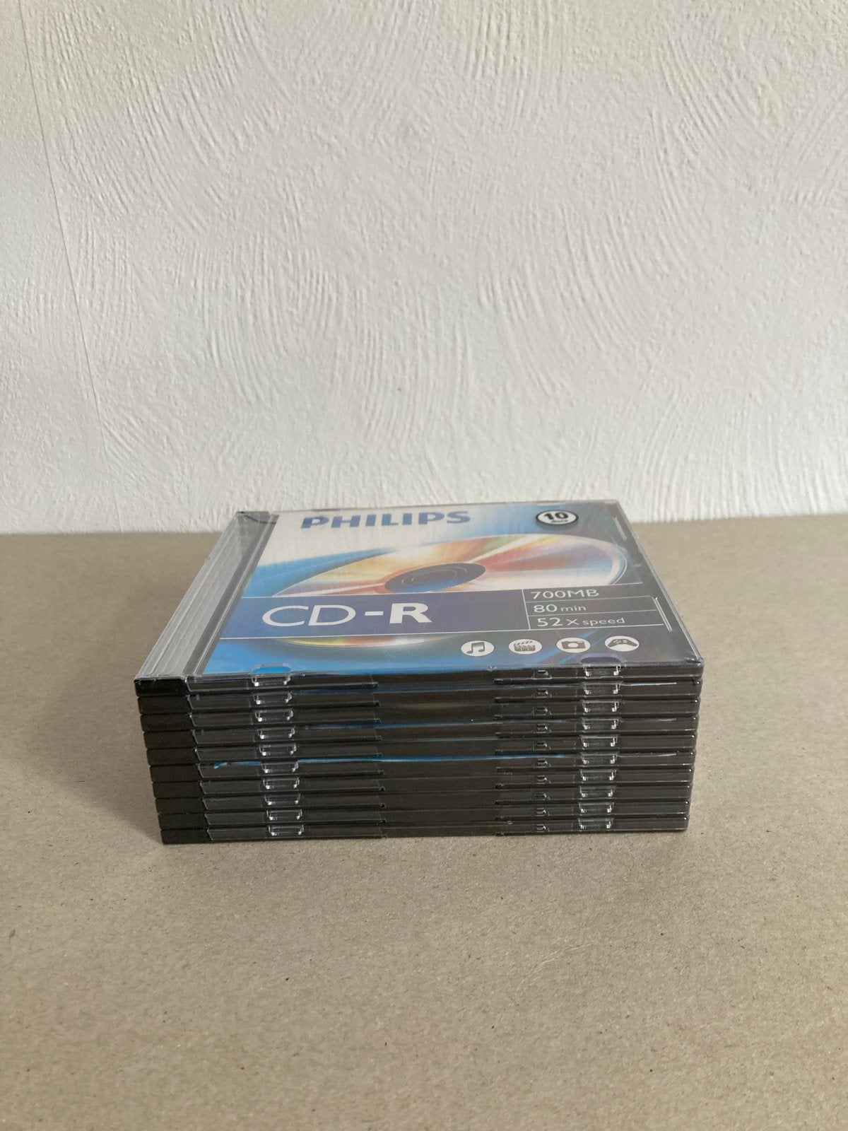 10 Philips CD-R 700 MB. 52 speed. Nieuw., Ophalen of Verzenden, Nieuw, Cd