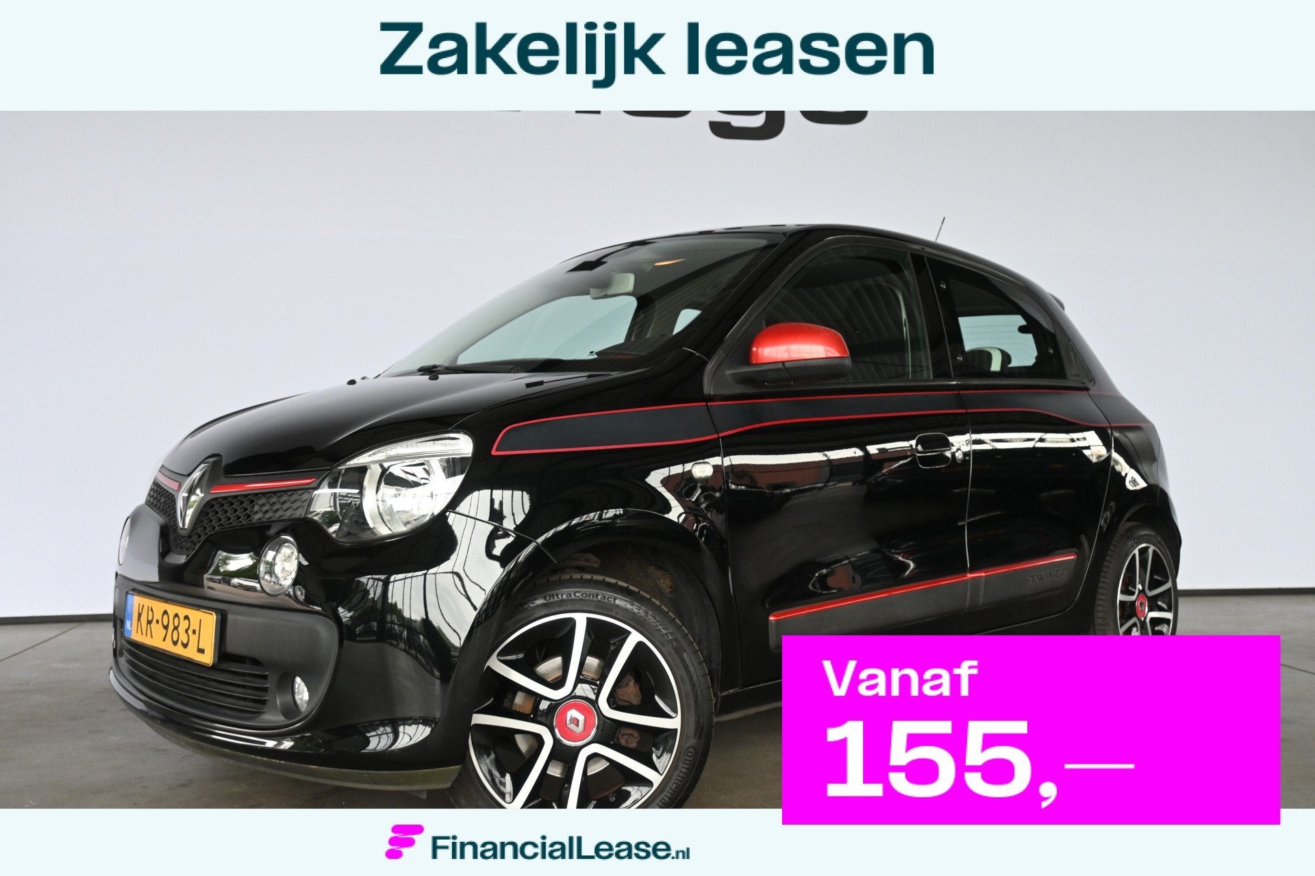Renault Twingo 1.0 SCe Dynamique NAP! Clima Navigatie Cruise, Gebruikt, 4 stoelen, Zwart, Origineel Nederlands