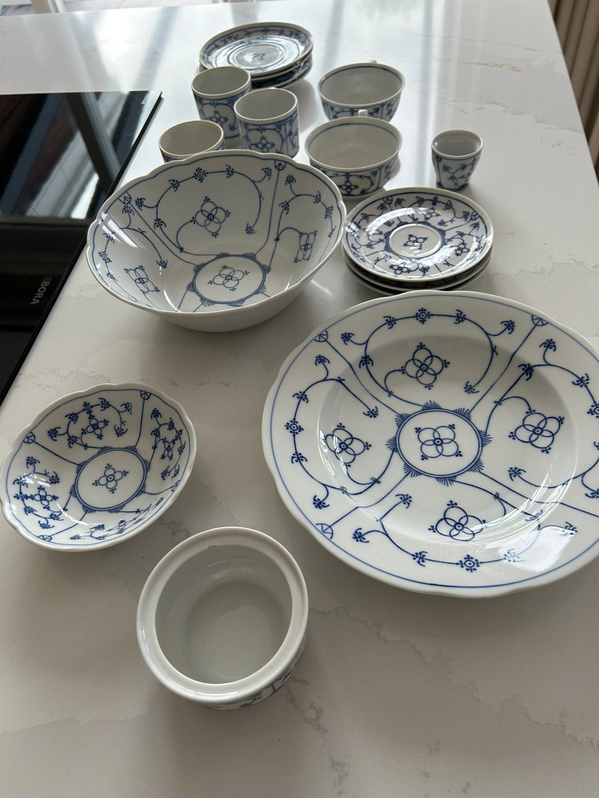 Servies Winterling Schwarzenbach Bavaria Germany Blau Saks, Ophalen