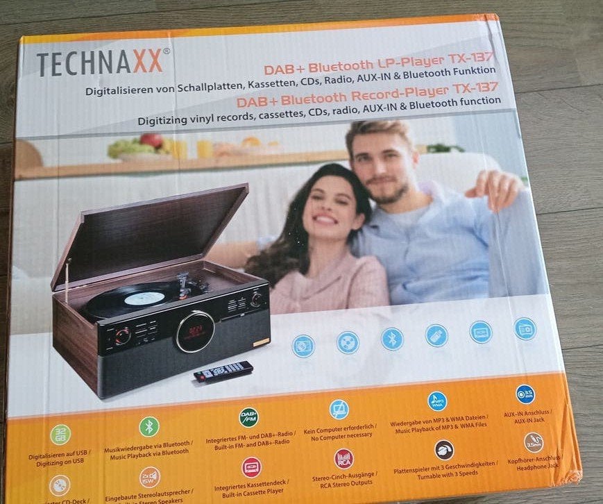 Technaxx tx 137 platenspeler cd usb, Ophalen of Verzenden, Nieuw