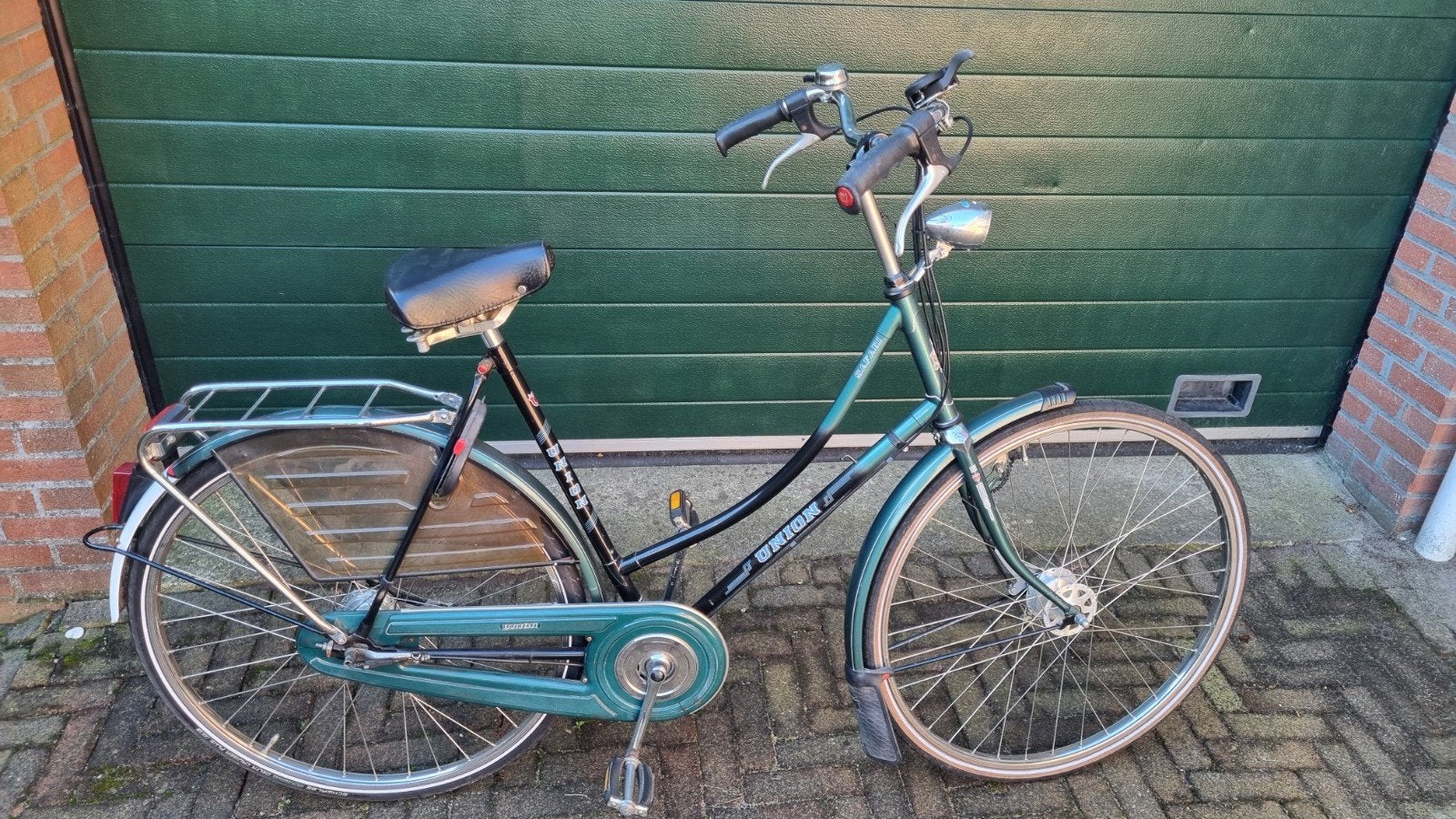 Union Damesfiets groen 28 inch, Ophalen, Gebruikt, Versnellingen, Union