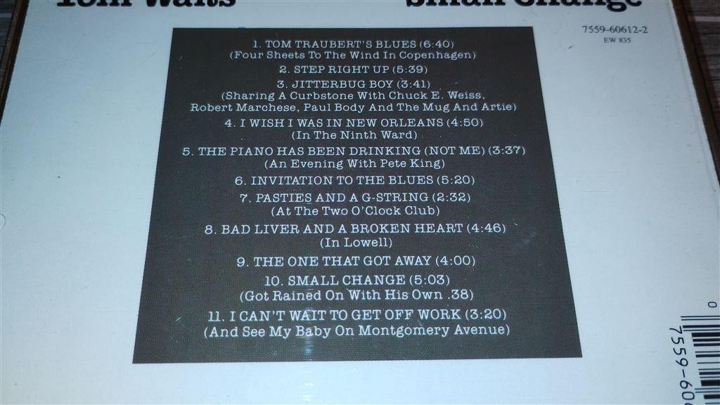 Tom Waits - Small Change, Ophalen of Verzenden, Zo goed als nieuw, Poprock