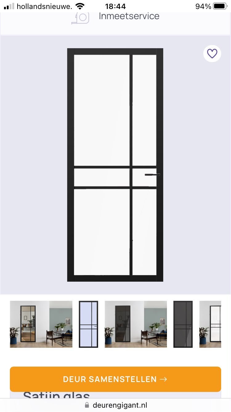 SVEDEX Binnendeur NDB 905, Ophalen, Zo goed als nieuw, Binnendeur, 215 cm of meer