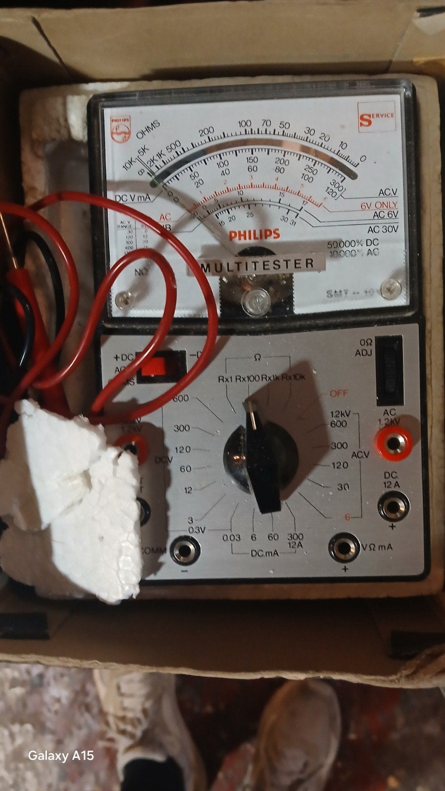 Vintage Philips Multitester - Analoge Multimeter, Ophalen, Gebruikt